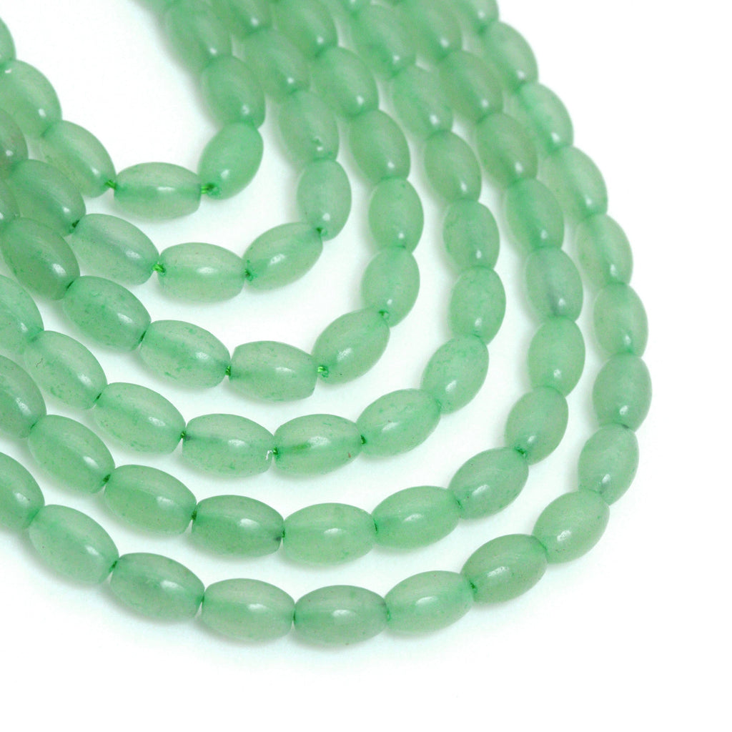 Genuine Green Aventurine Drum Shape Smooth Beads, Sku#U1735