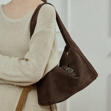 Load image into Gallery viewer, Vintage Genuine Leather Underarm Bag – Premium Cowhide Dumpling Crossbody Handbag