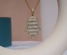 Load image into Gallery viewer, CZ Large Hamsa Hand Charm, Sku#LK621
