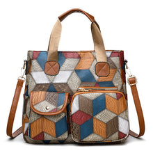 Load image into Gallery viewer, Retro Washed Leather Biker Crossbody Bag