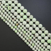 Load image into Gallery viewer, Genuine Lemon Chrysoprase Round Smooth Beads,Sku#U1969