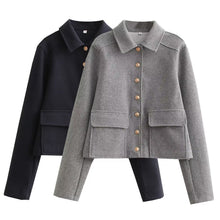 Load image into Gallery viewer, Women's Soft Metal-buckle Decorated Coat