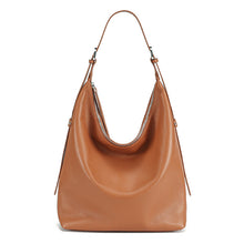 Load image into Gallery viewer, Women's Genuine Leather Bucket Shoulder Bag – Large Capacity Everyday Handbag