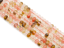 Load image into Gallery viewer, Natural Golden Quartz Rondelle Smooth Beads, 4x6mm, Sku#U141