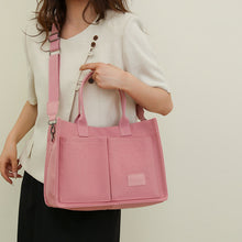 Load image into Gallery viewer, Women's Canvas Tote Bag Large Capacity Multi Pocket Shoulder Crossbody Messenger Bag