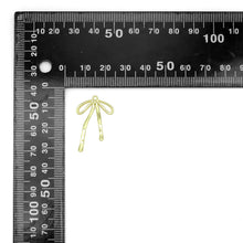 Load image into Gallery viewer, Slinky Gold Bow Shape Charm Pendant, Sku#LD665