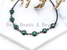Load image into Gallery viewer, 6mm Green Jade beaded bracelet, sku#A49