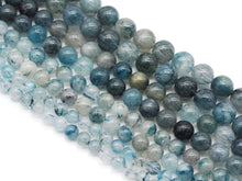 Load image into Gallery viewer, Genuine Blue Rutilated Quartz Round Smooth Beads, Sku#U1360