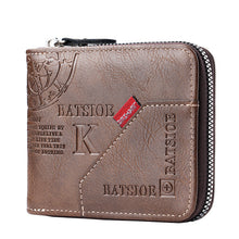 Load image into Gallery viewer, Men's Vintage Bi-Fold Wallet | PU Leather Slim Card Holder