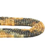 Load image into Gallery viewer, Genuine Yellow Green Black Tourmaline Faceted Cube Beads, 2.5mm, Sku#U1546