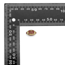 Load image into Gallery viewer, Football Spacer Beads Gold Spacer charm, Sku#LX814