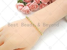 Load image into Gallery viewer, Solid Shinny Gold 4mm Lantern ball Finished Necklace Bracelet SKU#LD72