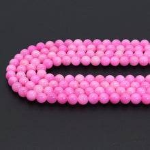 Load image into Gallery viewer, Pink Jade Round Smooth Beads, Sku#U1854