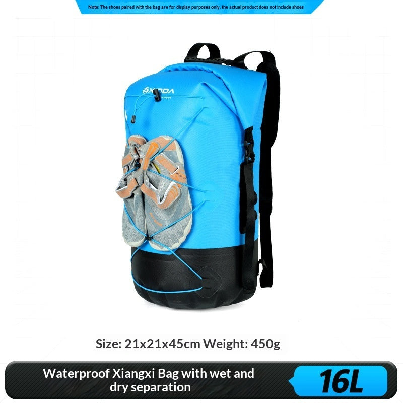IPX7 Waterproof Backpack with Dry-Wet Separation - 16L/26L/36L Outdoor Adventure Bag
