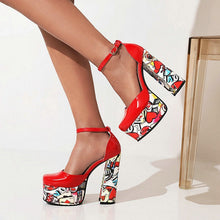 Load image into Gallery viewer, Women's Waterproof Platform Sandals - Chunky Heel Super High Heels - Sarah Express