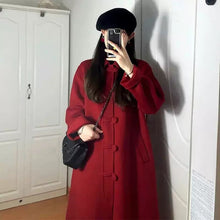 Load image into Gallery viewer, Petite Hepburn Style Mid-length Woolen Coat