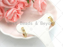 Load image into Gallery viewer, CZ Heart Shape Huggie Earring, Sku#LD58c