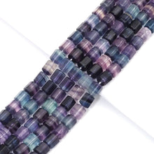 Load image into Gallery viewer, Genuine Fluorite Faceted Tube Beads, 8x10mm, Sku#U1568