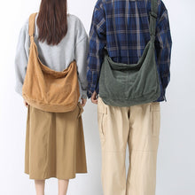 Load image into Gallery viewer, Corduroy Crossbody Bag – Spacious Retro Shoulder Bag for Women | Casual Minimalist Style