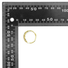 Load image into Gallery viewer, Gold Silver Baguette CZ Gold Link Adjustable Ring, Sku#A145