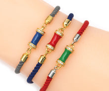 Load image into Gallery viewer, CZ Enamel Tube Shape Connector, Sku#LK595