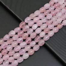 Load image into Gallery viewer, 10-11mm Oval Morganite Beads, Sku#U1892