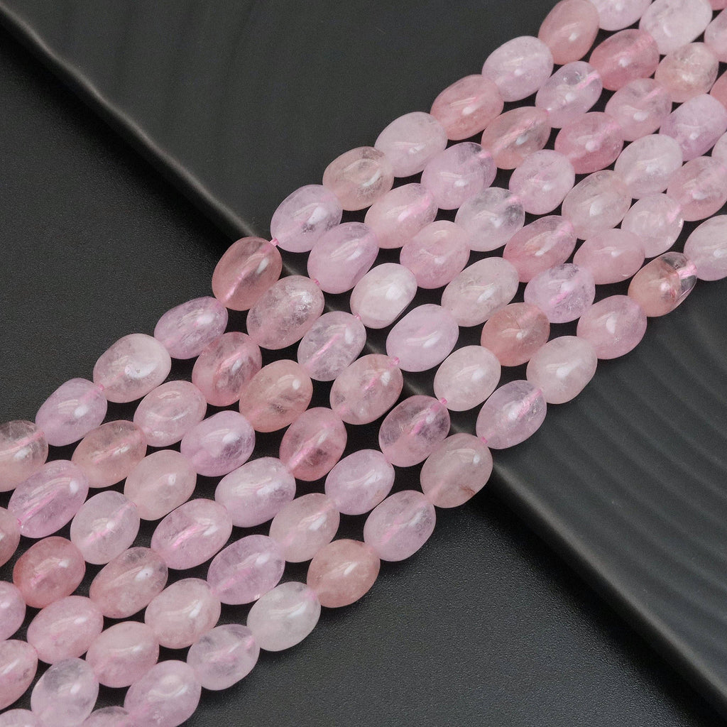 10-11mm Oval Morganite Beads, Sku#U1892