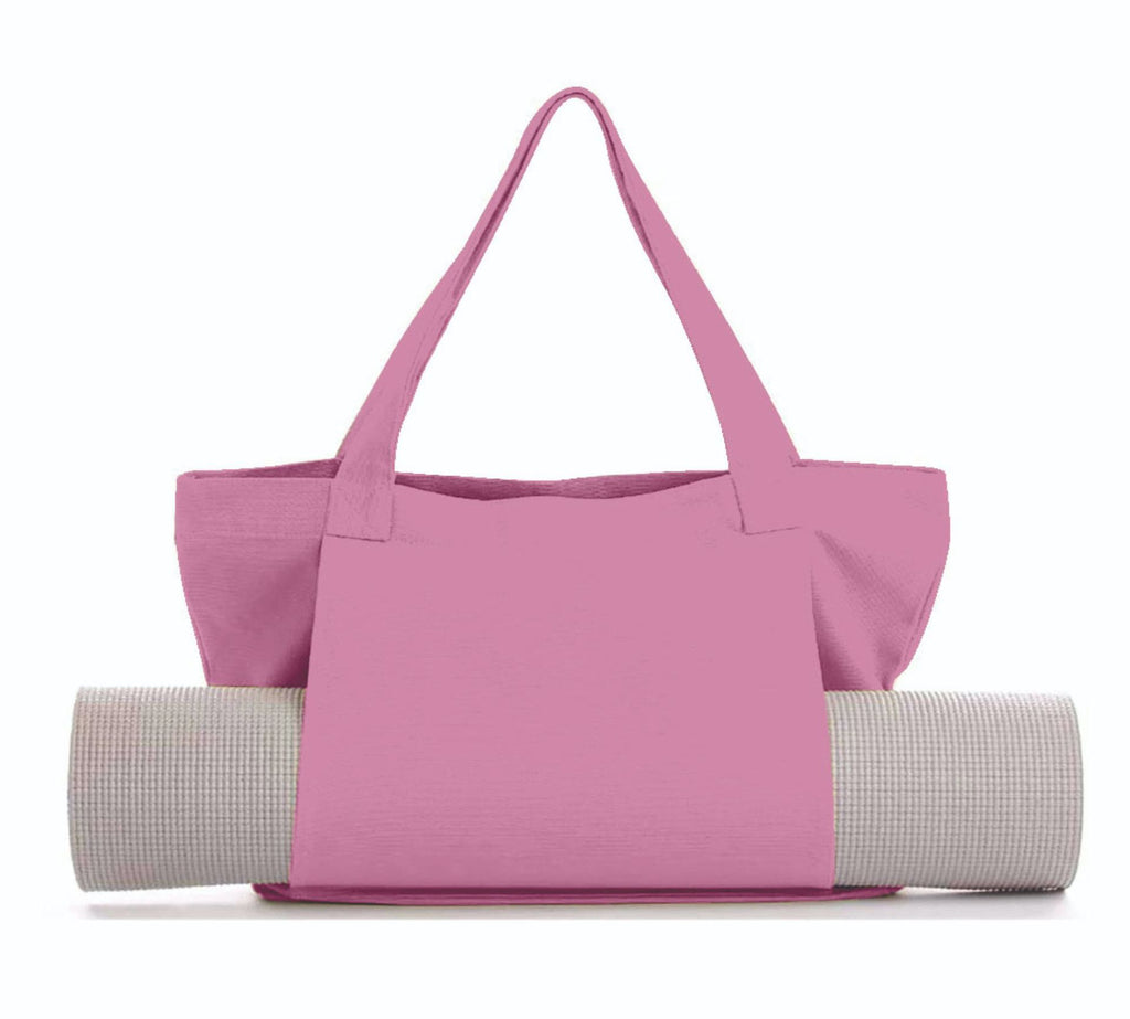 Women's Large Canvas Yoga Tote Bag – Shoulder & Handheld Organizer | Multiple Colors