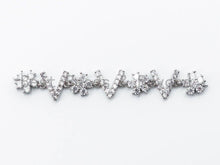 Load image into Gallery viewer, CZ Micro Pave flower Connector for bracelet/necklace, Spacer Connector/Link, 10x66mm, sku#M193