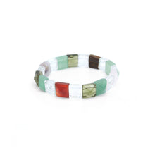 Load image into Gallery viewer, 10x10mm Faceted Square Stretchy Bracelet, Sku#U2000