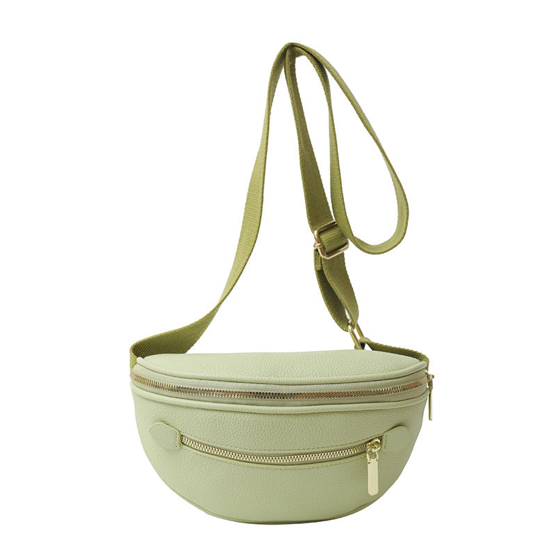 Women's Minimalist PU Leather Shoulder Bag – Slim Structured Crossbody Handbag