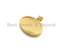 Load image into Gallery viewer, Enamel Colorful Oval Evil Eye With Eyelash Pendant,18x21mm,sku#F1034C