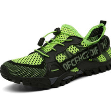 Load image into Gallery viewer, Men's Flyknit Hiking Shoes – Lightweight Non-Slip Outdoor Sneakers with Elastic Closure