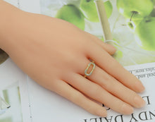 Load image into Gallery viewer, CZ Oval Link Adjustable Bracelet and Rings, Sku#X323
