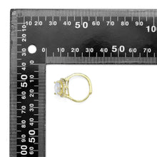 Load image into Gallery viewer, Gold Silver Big Round Diamond Statement Adjustable Ring, Sku#A277