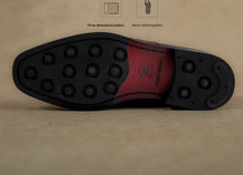 Load image into Gallery viewer, Men's Black Lace-Up Casual Shoes - Breathable Rubber Sole Comfort Sneakers