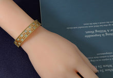 Load image into Gallery viewer, Thick Band Filigree Style Cuff Bracelet, Sku#B150