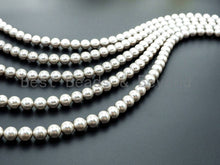 Load image into Gallery viewer, Bright Silver Hematite beads, 2/3/4/6/8/10/12mm, sku#S45