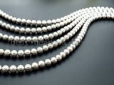 Bright Silver Hematite beads, 2/3/4/6/8/10/12mm, sku#S45