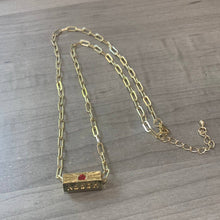 Load image into Gallery viewer, HAPPY Paperclip chain necklace, EF86N