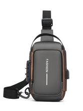 Load image into Gallery viewer, Men's Waterproof Crossbody Chest Bag with USB Charging Port - Anti-Theft Sling Shoulder Bag