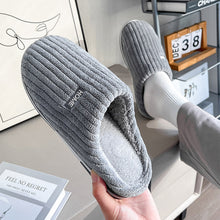 Load image into Gallery viewer, Women's Plush Cotton Slippers - Non-Slip Winter House Shoes Indoor Warm Comfort
