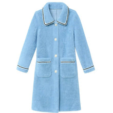 Load image into Gallery viewer, Women's Mid-length Faux Mink Fleece Coat