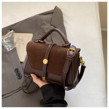 Load image into Gallery viewer, Women's PU Leather Crossbody Bag - Urban Minimalist Horizontal Rectangular Shoulder Bag with Adjustable Strap
