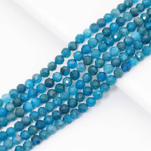 Load image into Gallery viewer, Genuine Quality Apatite Round Faceted Beads, 2mm/3mm/4mm, Sku#U1588