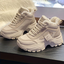 Load image into Gallery viewer, Women's Fleece-Lined High-Top Sneakers | Warm Winter Casual Shoes