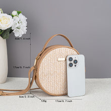 Load image into Gallery viewer, Woven Straw Round Bag