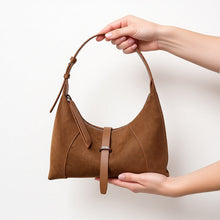 Load image into Gallery viewer, Elegant Genuine Leather Shoulder Bag - Korean Style Crossbody Dumpling Bag for Women