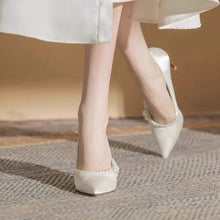 Load image into Gallery viewer, Women's Mary Jane Stiletto Heels | Open-Toe Crossover Strap Formal Shoes