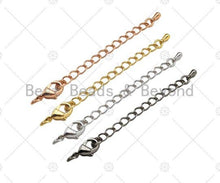 Load image into Gallery viewer, 5pc  Lobster Clasps with extention Chain, sku#A98